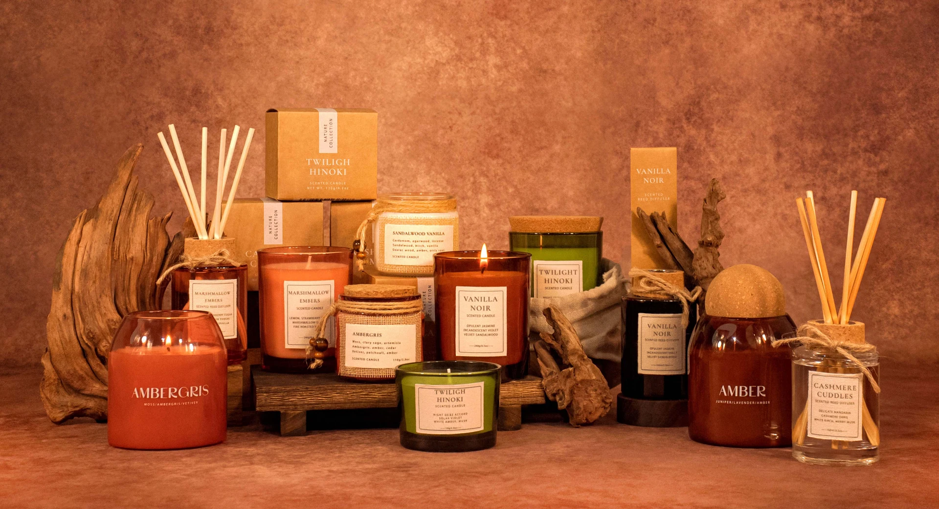 Gladder candle and diffuser collection 3
